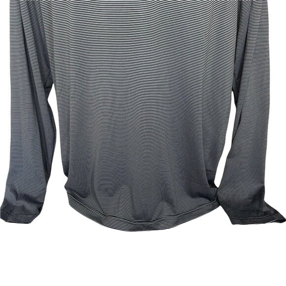 Under Armour Football Pull Over Shirt Mens XL Black 1/4 Zip Striped Loose Fit - Picture 4 of 10